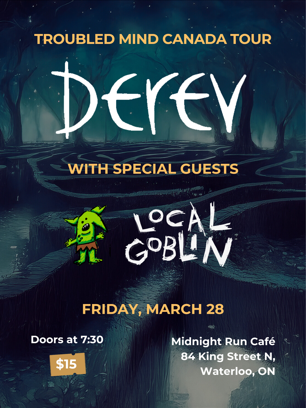 DEREV with Local Goblin and Kroka LIVE at Midnight Run